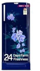 Godrej 180 Litres 4 Star RD EDGENEO 207D TDF MP BL | Turbo Cooling Technology | 24 Days Farm Freshness | Base Drawer | Toughened Glass Shelves | Direct Cool Single Door Refrigerator