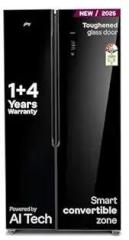 Godrej 600 Litres 3Star 2025 Model | 1+2 Year Additional Warranty | Smart Convertible Zones | Toughened Glass Door | Frost Free Inverter Side By Side Refrigerator
