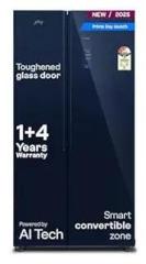 Godrej 600 Litres 3 Star 2025 Model Frost Free Smart Convertible AI Powered 3 Intelligent Modes Toughened Glass Digital Touch Panel Inverter Side By Side Refrigerator