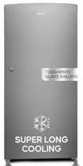 Haier 185 Litres 2 Star HED 19TMS N Direct Cool Single Door Refrigerator | Toughened Glass Shelves | Large Veg Box | Fast Ice Making | Longer Cooling Retention | Easy Clean Back