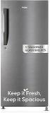 Haier 190 Litres 4 Star HED 204DS P Direct Cool Single Door Refrigerator | 3 Toughened Glass Shelves | Fast Ice Making In Just 60 Minutes | Large Veg Box| Easy Clean Back