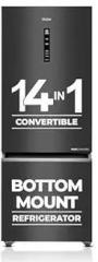 Haier 325 Litres 3 Star HEB 333GB P Frost Free Bottom Mount Double Door Refrigerator|Convertible 14 in 1|Jhukna Mat Bottom Freezer|Digital Display Panel|Triple Inverter|Twist Ice Maker
