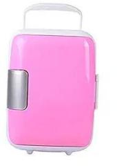Heavenglow 4 Litres Portable Car Fridge Cooler Warmer Compact Fruit AC/DC Powered Travel Pink