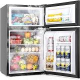 Leonard 122 Litres USA Based On American Technology Inverter Mini Fridge For Home Double Door Mini Refrigerator & Wine Chiller With Separate Deep Freezer Compartment For Preserving Ice & Meat