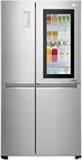 Lg 687 Litres Noble Steel Instaview Door In Door Side By Side Refrigerator