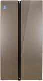 Llyod 587 Litres Havells GLSF590DGGT1LB Graphite Glass Side By Side Refrigerator