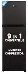 Midea 233 Litres 3 Star, MDRT359FGI28, Frost Free Convertible 9 In 1 Double Door Refrigerator With Real Inverter Compressor And Deo Fresh Technology