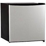 Midea 65 Litres HS S Compact Single Reversible Door Refrigerator With Freezer, 1.7 Cubic Feet, Stainless Steel