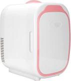 Mini 6 Litres Fridge Cooler And Warmer, Pink EU Plug Portable Compact Personal Fridge, Makeup Skincare Fridge For Skincare, Food, Great For Home, Dormitory, Office And Car