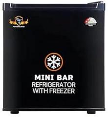 Power 47 Litres 2 Star Guard Black Steel Mini Refrigerator With Freezer, Direct Cool Technology, Single Door Design, Compact Size Ideal For Home, Office, And Dorm Rooms