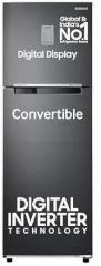 Samsung 256 Litres 3 Star, RT30C3733BX/HL, Convertible, Digital Inverter With Display Frost Free Double Door Refrigerator