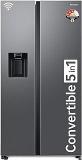 Samsung 633 Litres 3 Star RS78CG8543S9HL Convertible 5 in 1 Digital Inverter Side By Side WiFi Embedded Refrigerator