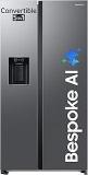 Samsung 633 Litres 3 Star, RS78CG8543S9HL, Frost Free, Double Door, Convertible 5 in 1 Digital Inverter, Side By Side Refrigerator With AI, WiFi & Water & Ice Dispenser