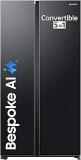 Samsung 653 Litres 3 Star, RS76CG8003B1HL, Frost Free, Double Door, Convertible 5 In 1 Digital Inverter, Side By Side AI Enabled Smart Refrigerator With WiFi
