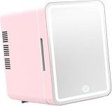 Secret 4 Litres DESIRE Mini Small Fridge With Light Mini Refrigerator For Dorm Room Home Bedroom Pink