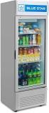 Star 300 Litres 5 Star VC325 Vertical Glass Visi Cooler Frost Free Single Door Refrigerator (Blue)