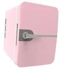 The 6 Litres STYLE SUTRA Mini Fridge Single Door Beverage Refrigerator For Livingroom Desktop Dorm Pink