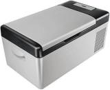 Tropicool 15 Litres Automatic Car Thermal Box TFF 15, Car Refrigerator, 12/24V DC And 230V Ac Car Fridge, Portable Freezer With Compressor, Electric Cooler For Car Road Trips Travel And Home Use, Grey