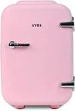 Vybe 4 Litres Mini Beauty Fridge :AC/DC Portable Thermoelectric Cooler And Warmer. Used As Car Mini Fridge For Travel. Store Serums, Moisturisers, Toners, Cream, Nail Polish