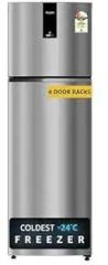 Whirlpool 235 Litres 2 Star NEO DF278 PRM RADIANT STEEL TL Frost Free Inverter Double Door Refrigerator