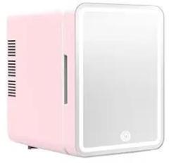 Atorse 4 Litres Mini Small Fridge With Light Mini Refrigerator For Dorm Room Home Bedroom Pink