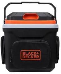 BLACK+DECKER BDC24L Thermoelectric Pre Cool Portable Automotive Car Beverage Cooler & Warmer, Used To Store Beverages, 1 Year Warranty, ORANGE & BLACK