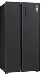 Electrolux 545 Litres Frost Free Inverter Side by Side Door Refrigerator, TasteLock Technology, Multidoor Flexibility, Matte Black Steel, UltimateTaste 700, ESE5401A B