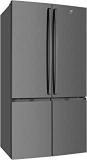 Electrolux 600 Litres Frost Free Inverter French Door Refrigerator, Multidoor Flexibility, TasteLockPlus Technology, FlexStor, QuickFreeze, Matte Dark Grey Stainless Steel, UltimateTaste 700, EQE6000A B