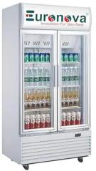 Euronova 700 Litres Double Door Glass Door Vertical Visi Cooler