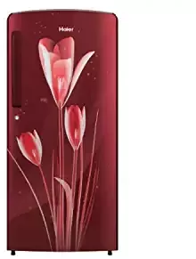 Haier 192 Litres 2 Star 2020 Direct Cool Single Door Refrigerator Red Lily