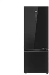 Haier 325 Litres 3 Star Double Door Refrigerator, Black HRB 3753PKG P