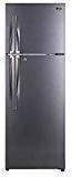 Lg 335 Litres 3 Star Frost Free Double Door Dazzle Steel Refrigerator