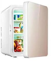 Mini 10 Litres Fridge, EU Compact Refrigerator Mini Cooler Warmer, Portable Personal Fridge For Skincare, Food, Medications, Great For Bedroom, Dorm, Office, Car And Travel