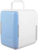 Mini 4 Litres Fridge Cooler Warmer : Car Refrigerator Portable Small Refrigerators With AC/ DC Power Personal Mini Makeup Fridge For Skincare Bedroom Office Car