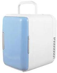 Mini 4 Litres Fridge Cooler Warmer : Car Refrigerator Portable Small Refrigerators With AC/ DC Power Personal Mini Makeup Fridge For Skincare Bedroom Office Car