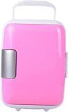 Mini 8 Litres Fridge Car Refrigerators Portable AC/DC Powered Cooler Pink