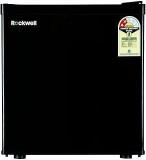 Rockwell 47 Litres Mini Refrigerator Compact Design, 2 Star Rated, Ideal For Small Spaces, Dorms, And Offices, Features Reliable Cooling And Adjustable Shelves With Chiller Tray, Black