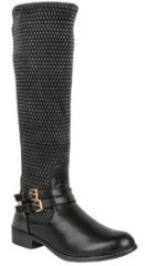 Evetoes Knee Length Black Boots women