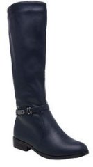 Sole To Soul Knee Length Navy Blue Boots women