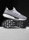 361 Degree White & Black Textile Running Shoes Women