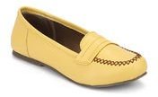 A&n Yellow Moccasins Women