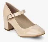 Addons Beige Mary Jane Belly Shoes women