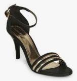 Addons Black Ankle Strap Stilettos women