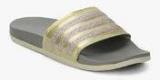 Adidas Adilette Comfort Golden Slippers Women