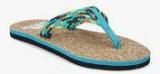 Adidas Beach Cork Thong Aqua Blue Slippers Women