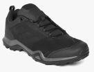 Adidas Black Leather Regular Trekking Shoes Men