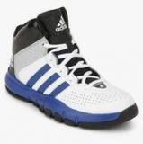 Adidas Cross 'Em 3 White Basketball Shoes Boys