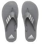 Adidas Grey Synthetic Thong Flip Flops Men