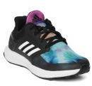 ADIDAS Kids Black & Blue RAPIDARUN X Running Shoes