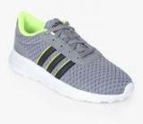 Adidas Lite Racer Grey Running Shoes Men